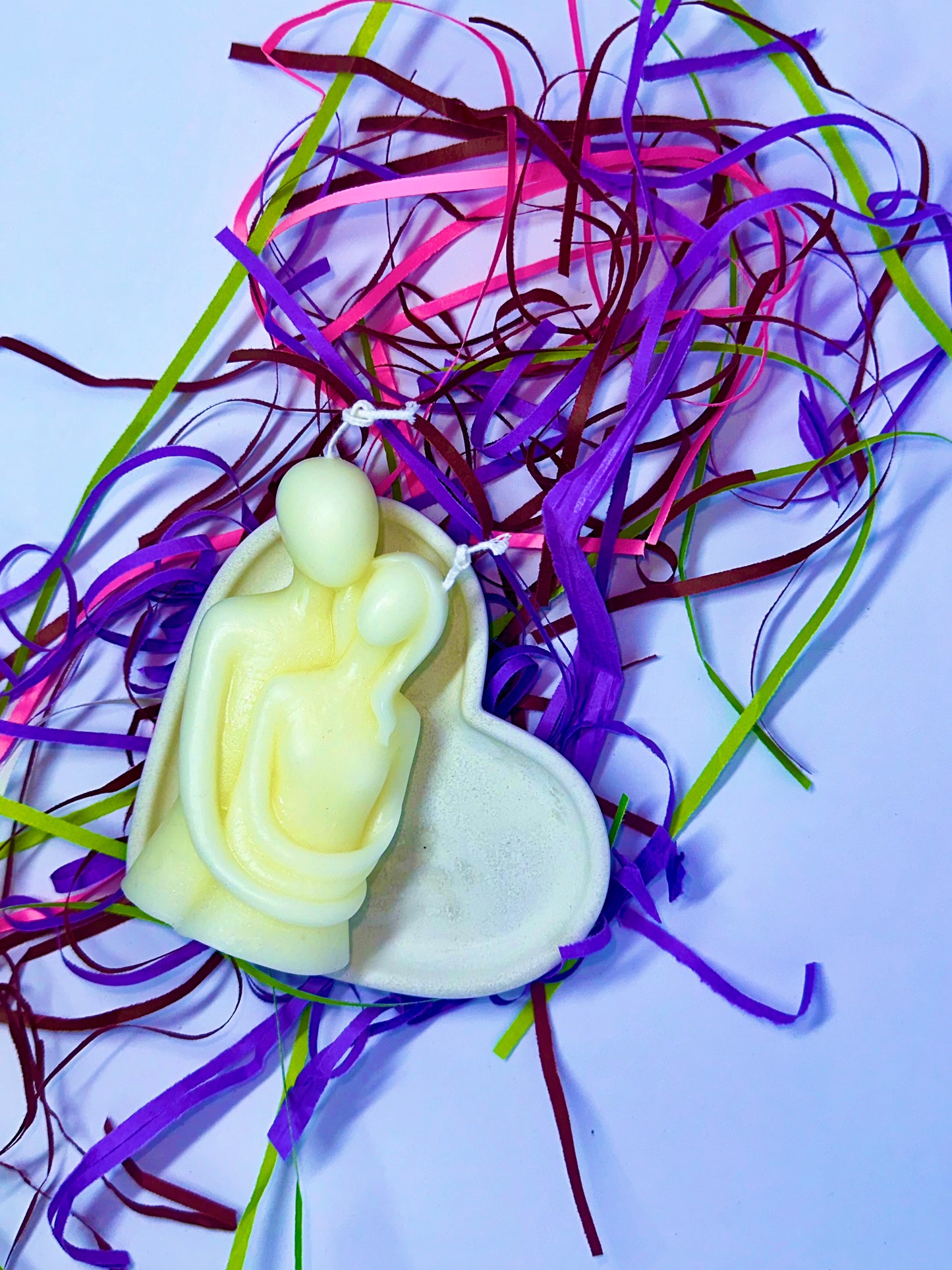 Couple Scented Candle with Heart ❤️ Shaped Trinket Tray